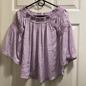Off the shoulder shirt